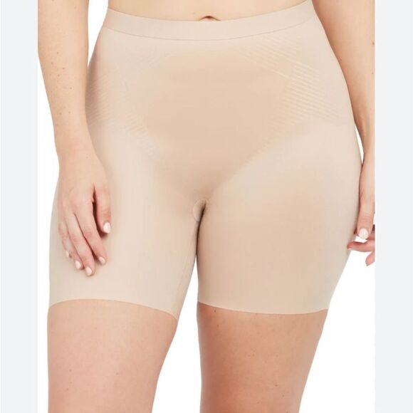Spanx Women's Thinstincts 2.0 High-Waisted Mid-Thigh Shorts size small - Picture 4 of 8